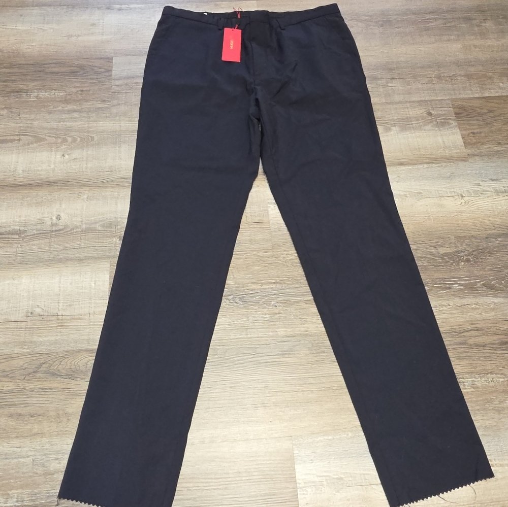 NWT Hugo Boss Trouser Extra Slim Navy Blue Pants Size 38R Suite Separate